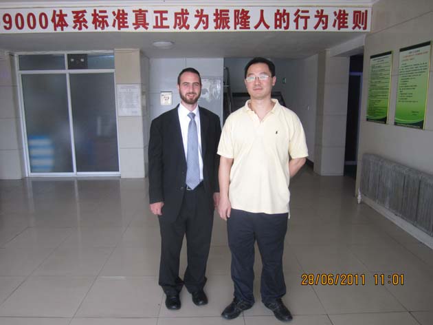 2011年OV kosher机构拉比ANTON首次来中国检查